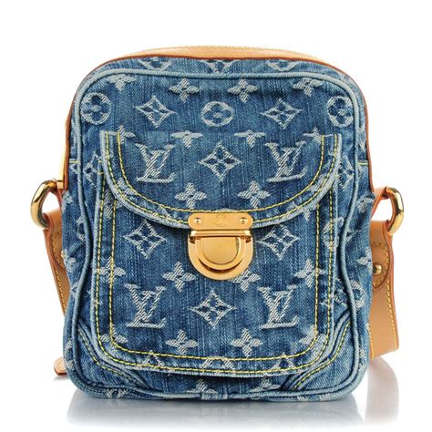 black and blue louis vuitton bag|louis vuitton blue denim bag.